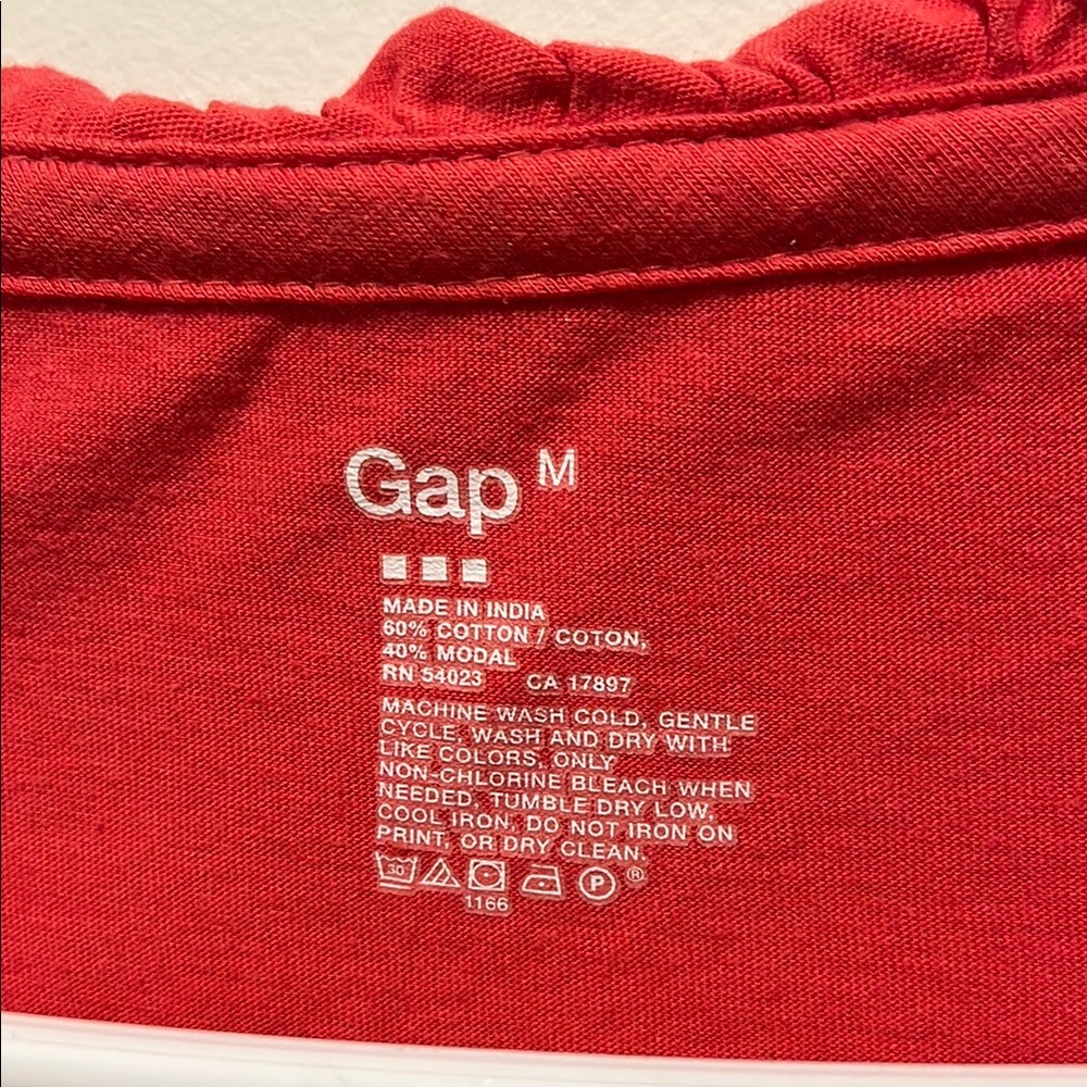 Cato Women's Red Ruffle Top - Picture 3 of 4